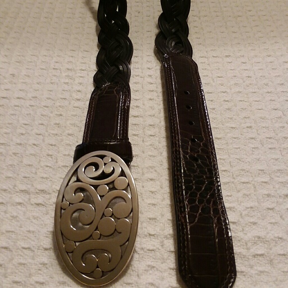 Brighton Dark Brown Braided Belt main image 5